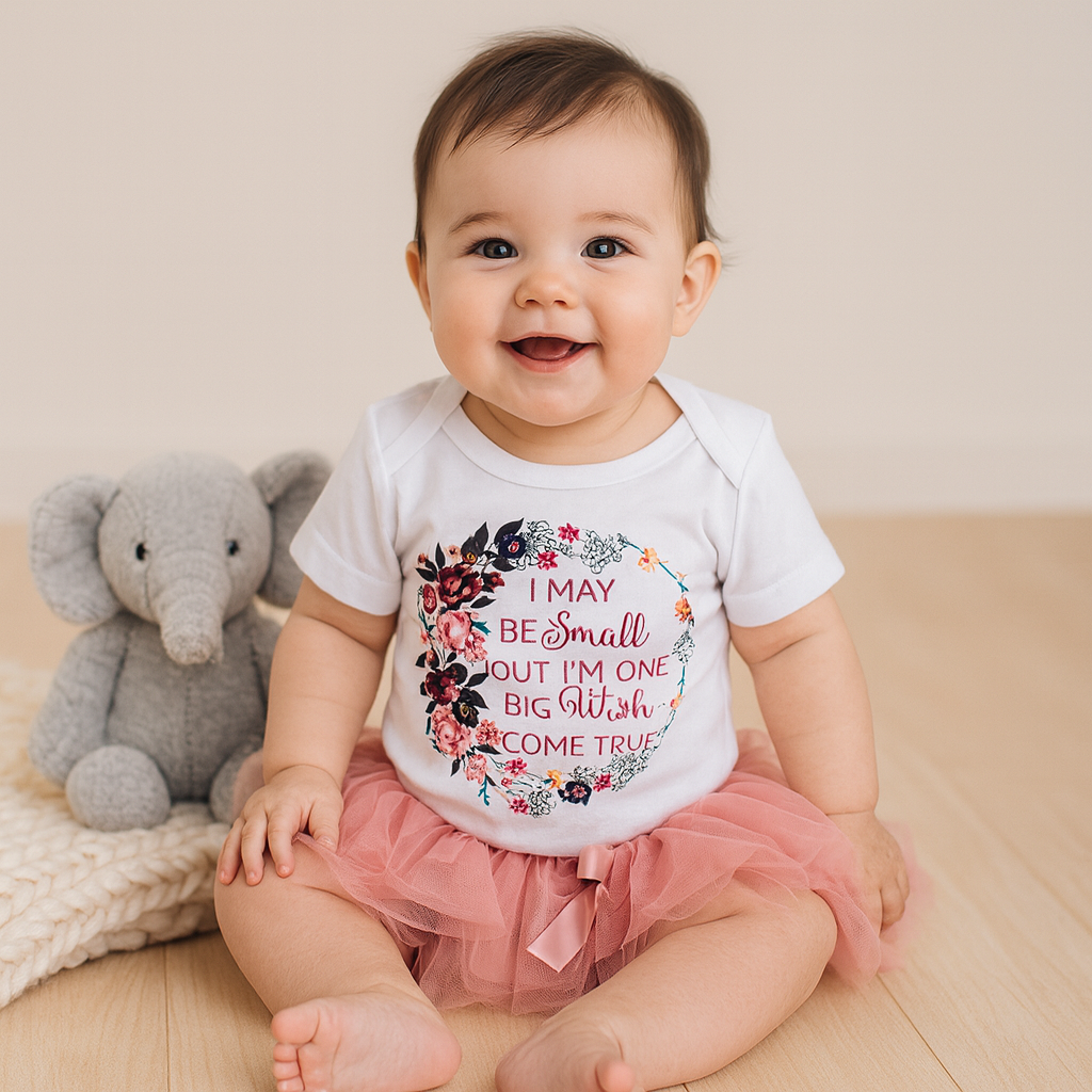 2PCS Baby Ruffled Floral Letter Print Skirt Set