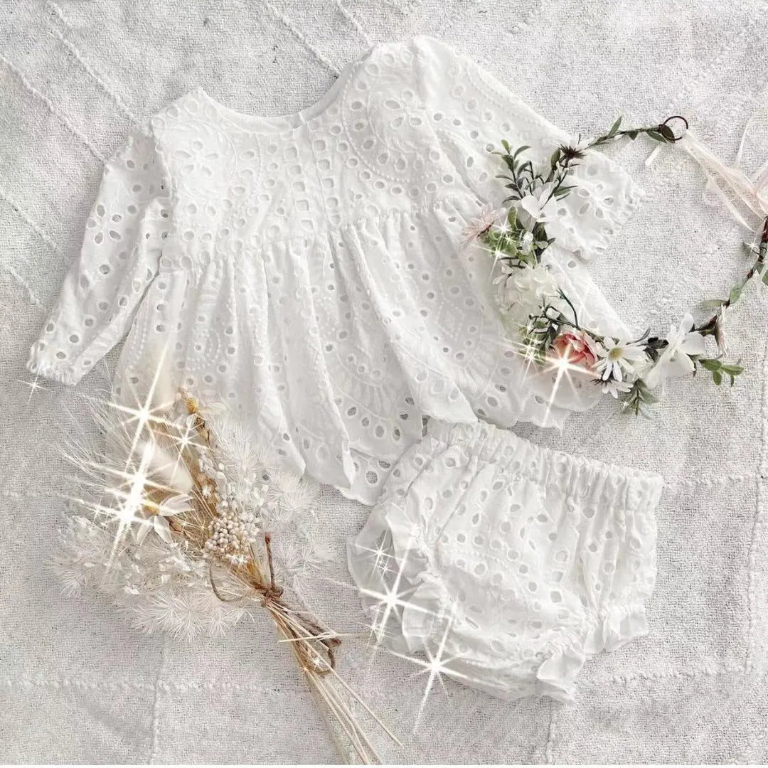 3PCS Lovely Solid Color Baby Set