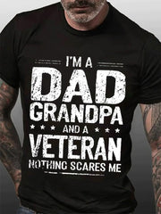 Je suis un papa grand-père imprimé hommes slogan T-Shirt 