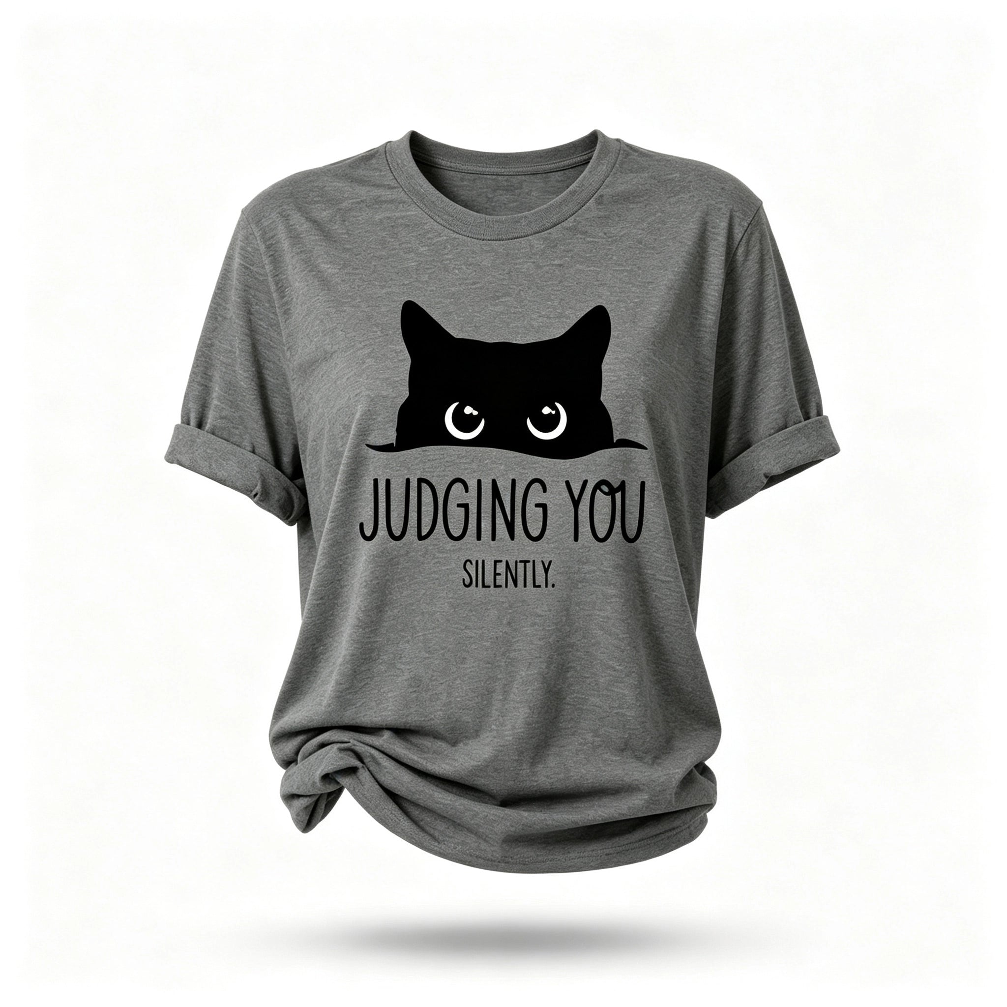Judging You Print Women Slogan T-Shirt