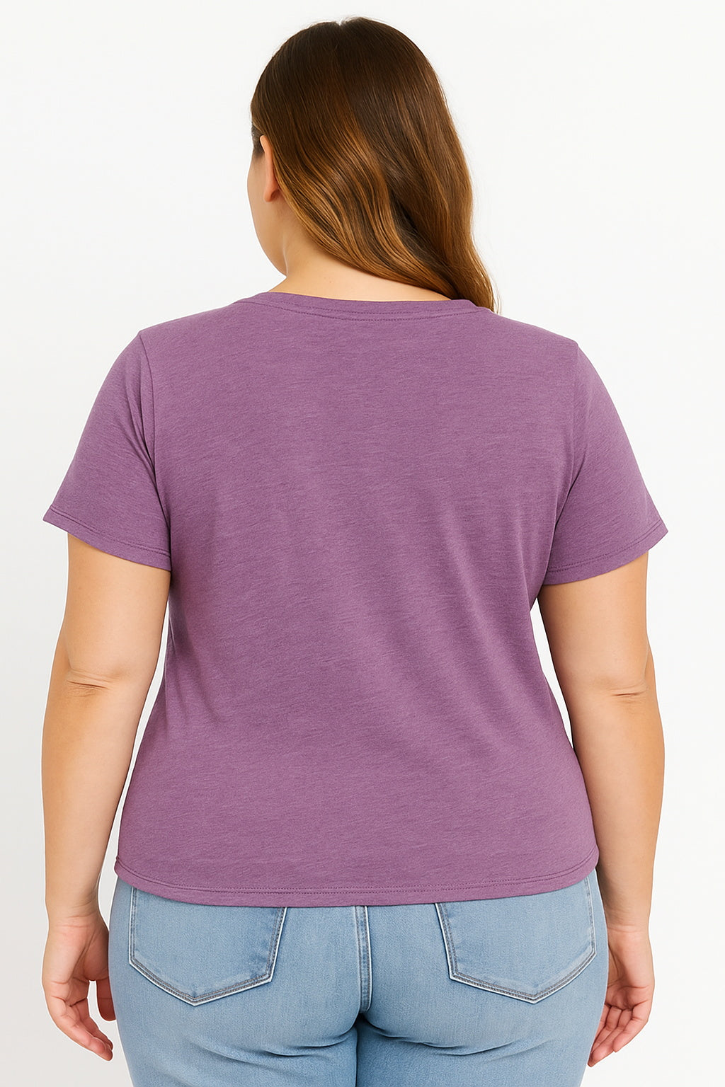 Ew People Cat Cartoon Print Cotton Plus Size T-Shirt