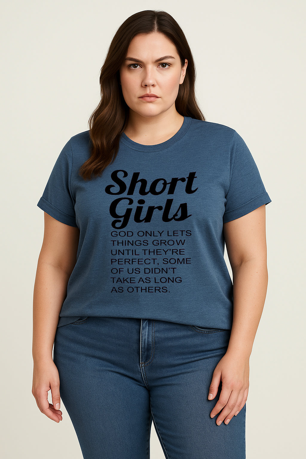 Shorts Girls Print Women Slogan Plus Size T-shirt