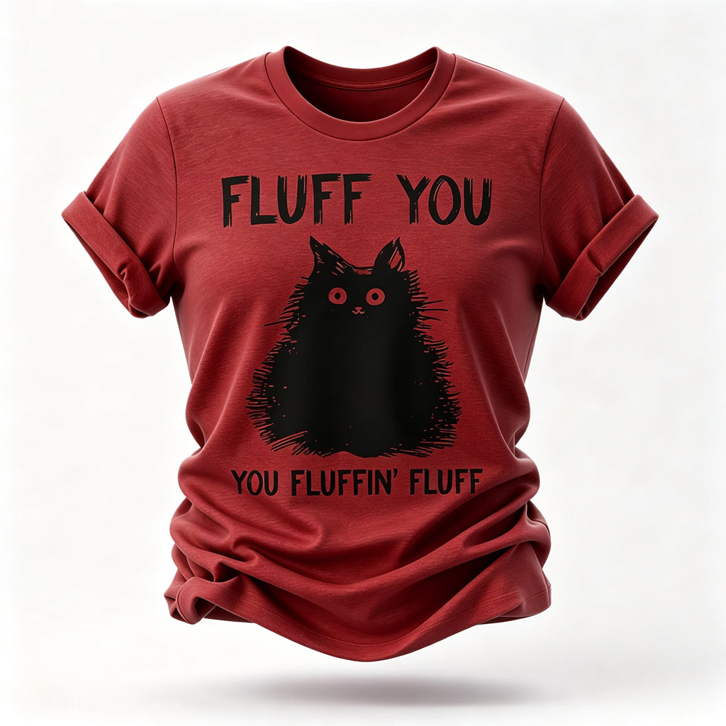 Fluff You Print Women Slogan T-Shirt