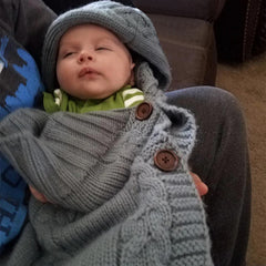 Newborn Baby Wrap Swaddle Blanket Knit Sleeping Bag