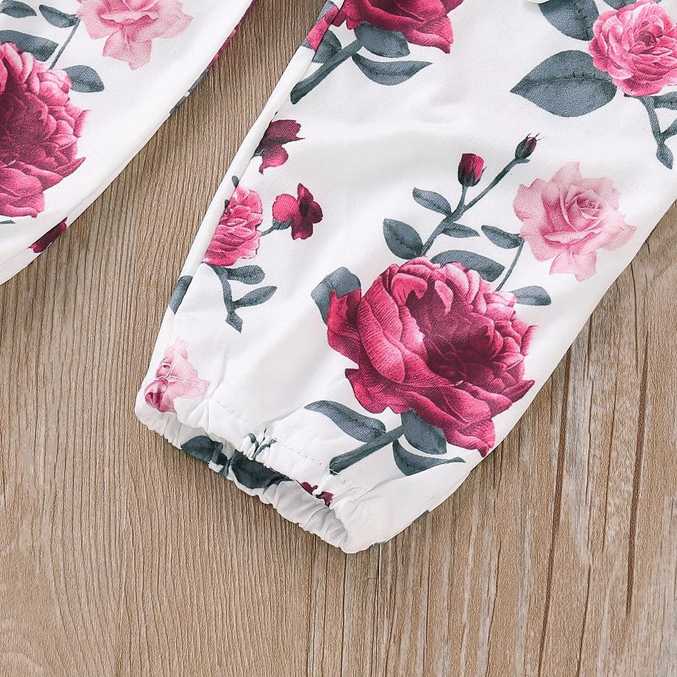 3PCS Pretty Floral Printed Baby Girl Set