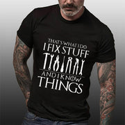 That's What I Do Print Men Slogan T-Shirt