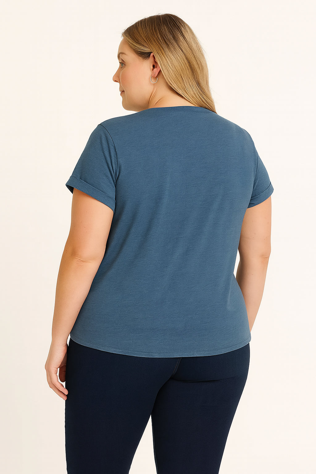 Cat Drinking Coffee Graphic Print Plus Size T-shirt