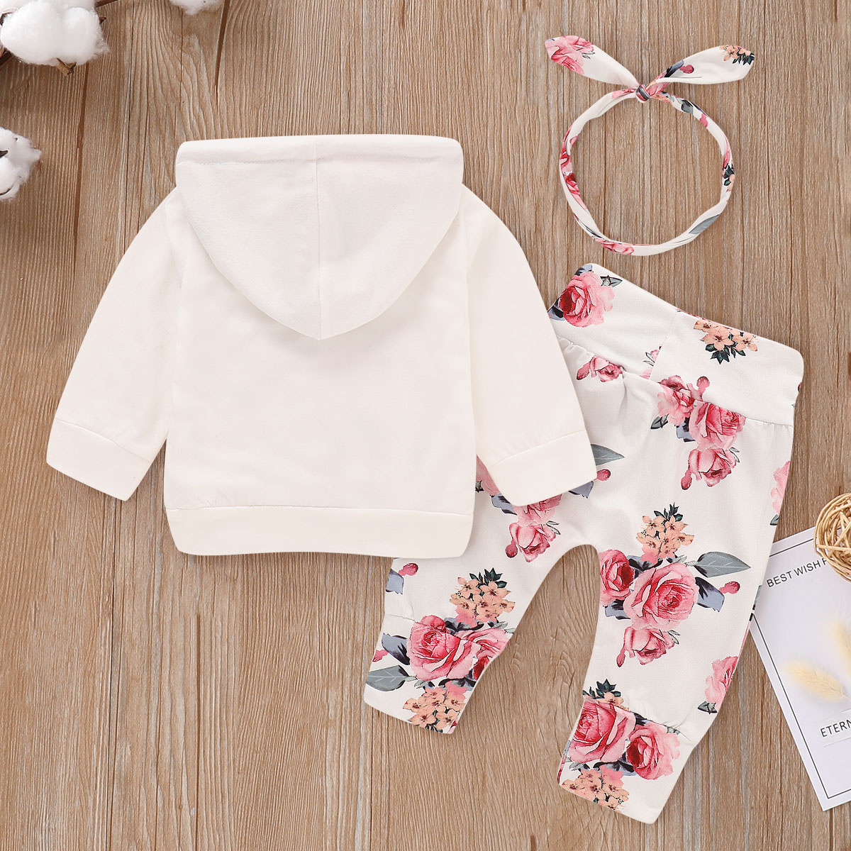 Floral Print Hoodie Set