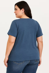 It's Fine I'm Fine Print Women Slogan Plus Size T-shirt