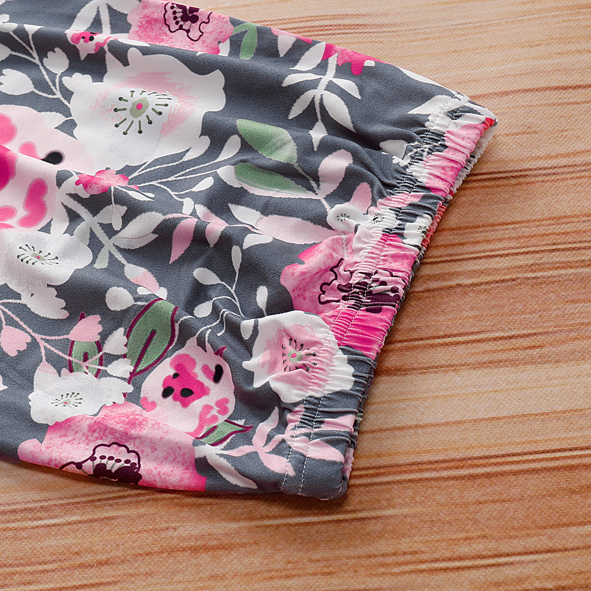2PCS Baby NewBorn Lovely Floral Print Pajamas and Headband