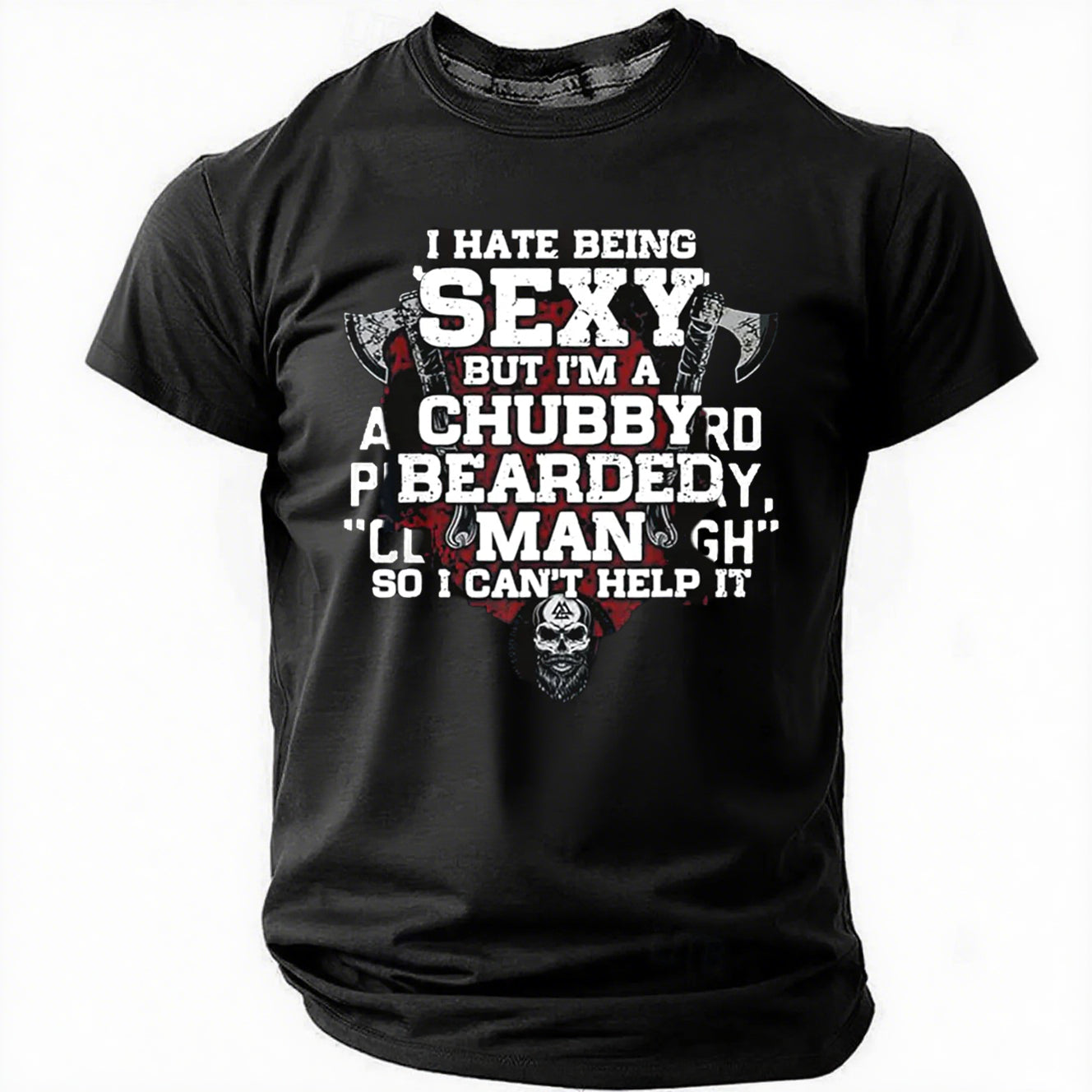 I Hate Being Sexy Letter Print Men Slogan T-Shirt
