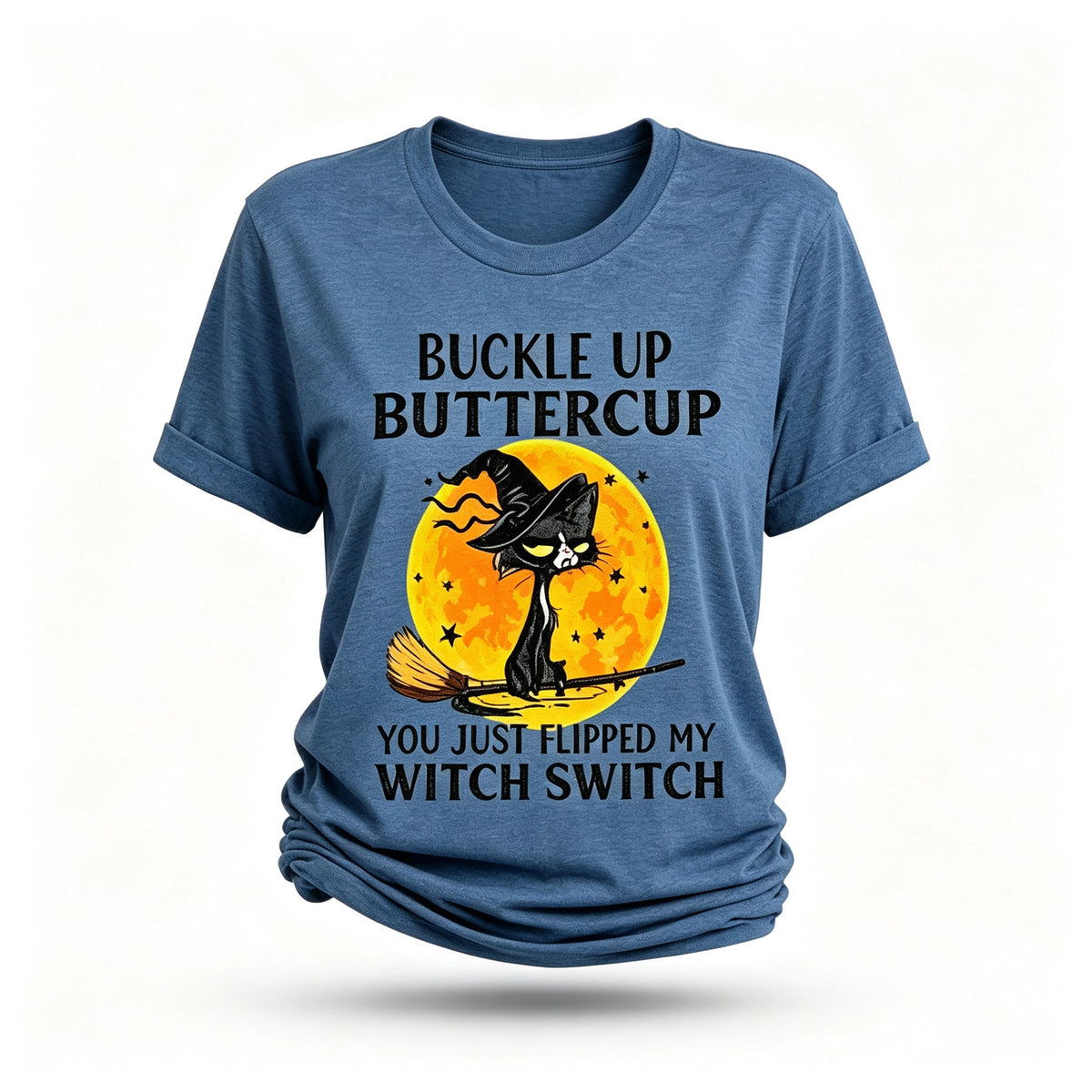 Camiseta com slogan feminino com estampa de fivela Bettercup 