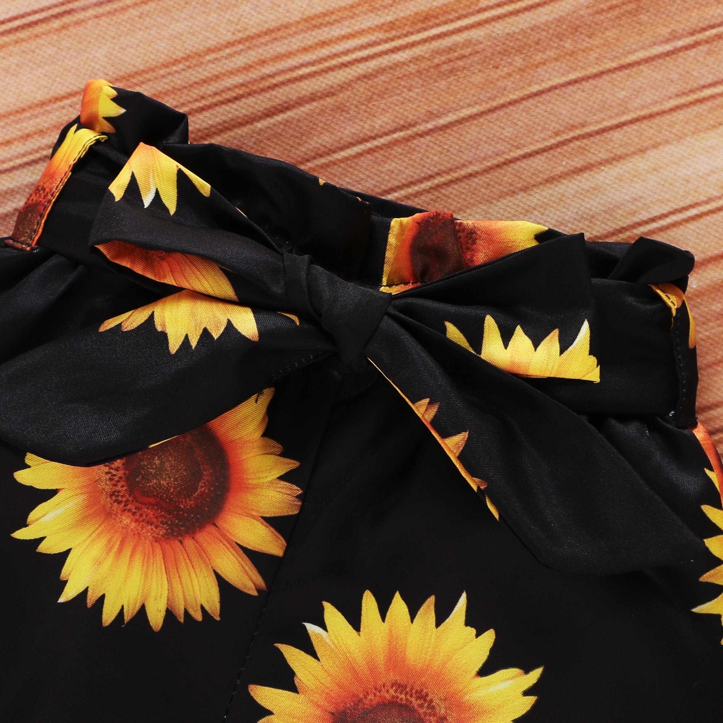 Little Miss Sassy Pants Printed Sunflower Short Baby Set