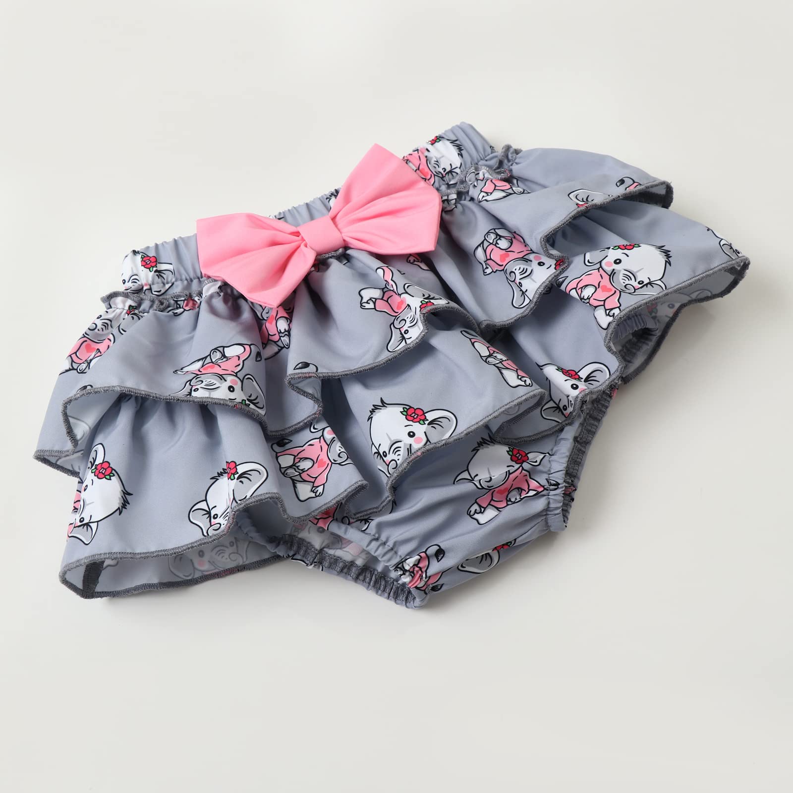 3PCS Lovely Elephant Printed Baby Set