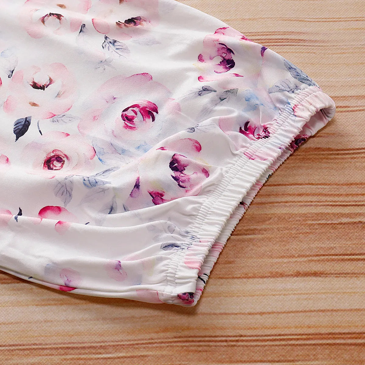 2PCS Baby NewBorn Lovely Floral Print Pajamas and Headband