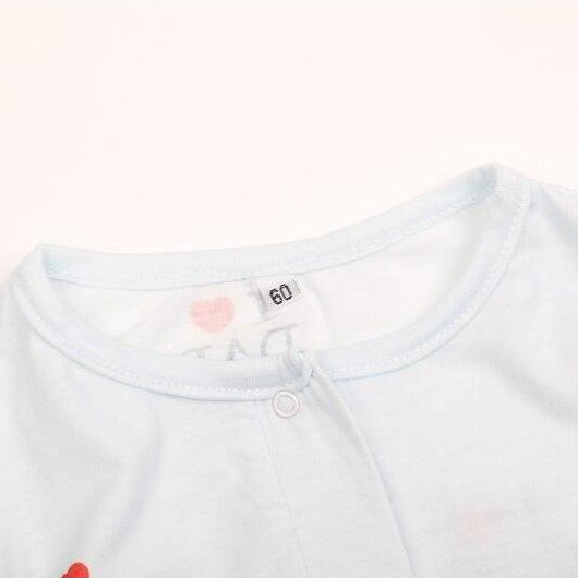 "I Love MUM" Lovely Solid Letters Printed Long-sleeve Baby Jumpsuit