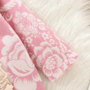 3PCS Cute Floral Printed Baby Jumpsuit
