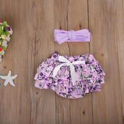3PCS "Daddy's Girl Mommy's World" Floral Printed Baby Set