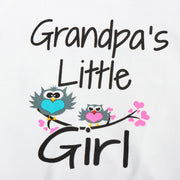 “Grandpa's Little Girl” Birds Printed Baby Girl Romper