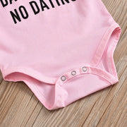3PCS Butterfly Sleeve Leopard Pinted Baby Set