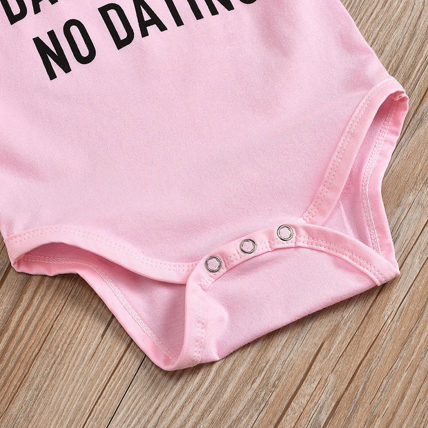 3PCS Butterfly Sleeve Leopard Pinted Baby Set