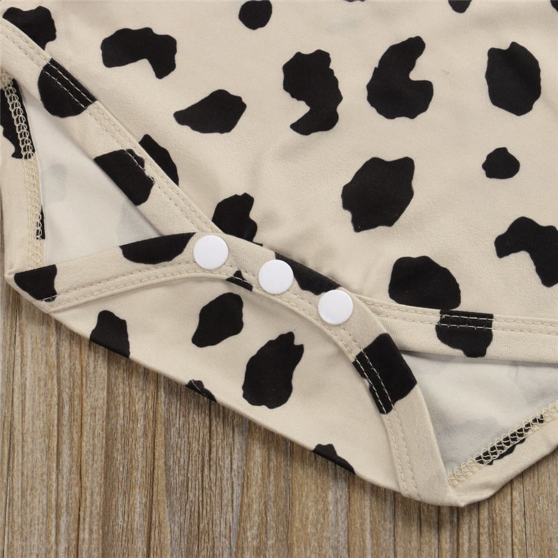 Ensemble bébé 3 pièces imprimé léopard cool