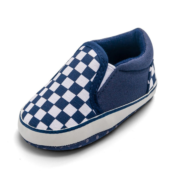 Baby Boy Girl Plaid Anti-slip Canvas Shoes