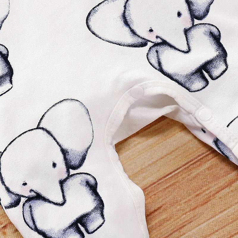 Jolie combinaison imprimée éléphant