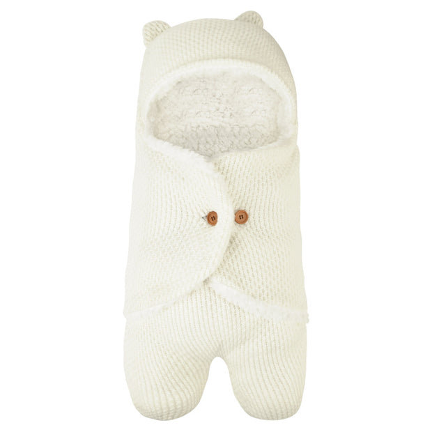 Cute Wrap Swaddle Blanket Knit Newborn Baby Sleeping Bag