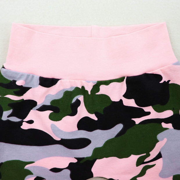 2PCS Baby Girl "Daddy's Bestie" Camouflage Printed Baby Set