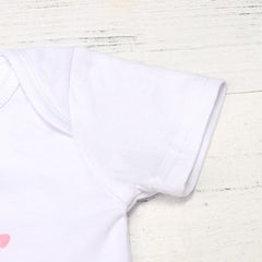Body imprimé lettre, short fleuri et bandeau