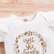 "Isn't she lovely" Polka Dots Baby Set