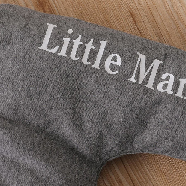 3PCS "New To The Crew" Letter Printed Baby Boy Set