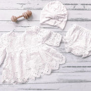 3PCS Lovely Solid Color Baby Set