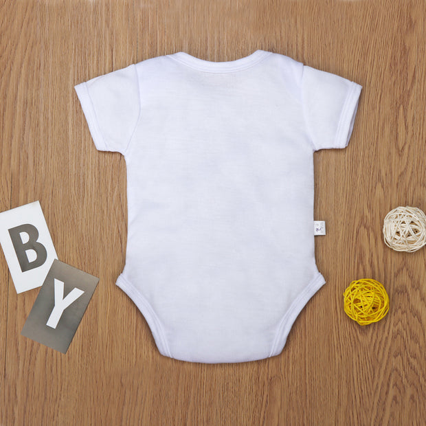 I Hooked Daddy's Heart Print Romper