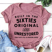 Built In The Sixties Print Women Slogan T-Shirt