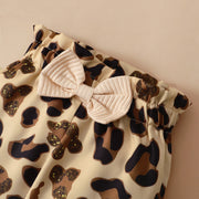 3PCS "I Got It From My Mama" Leopard Printed Baby Girl Set
