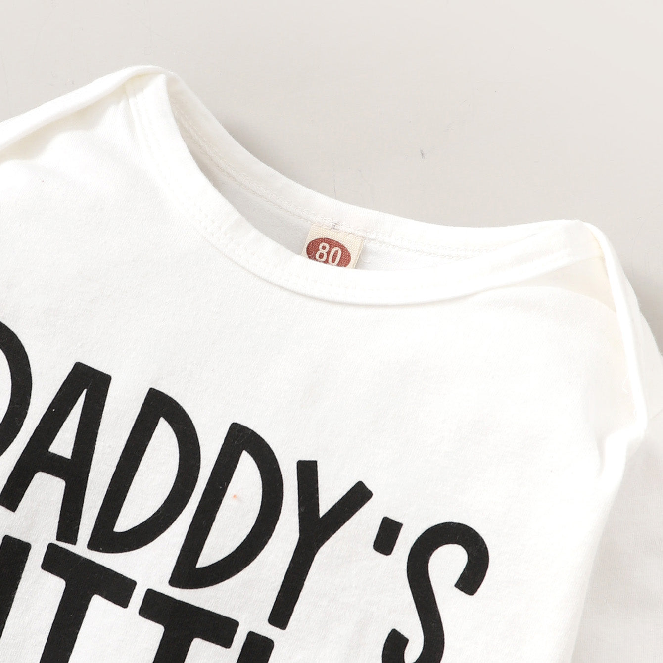 3PCS Daddy's Little Letter Printed Baby Set