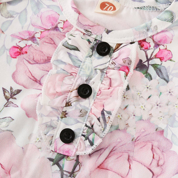 2PCS Lovely Floral Printed NewBorn Baby Sleeping Bag