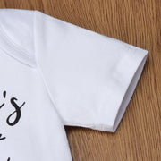 "Grandma‘s Little peanut" Letter Printed Romper
