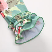 Lovely Baby Floral Printed Pajamas With Hat