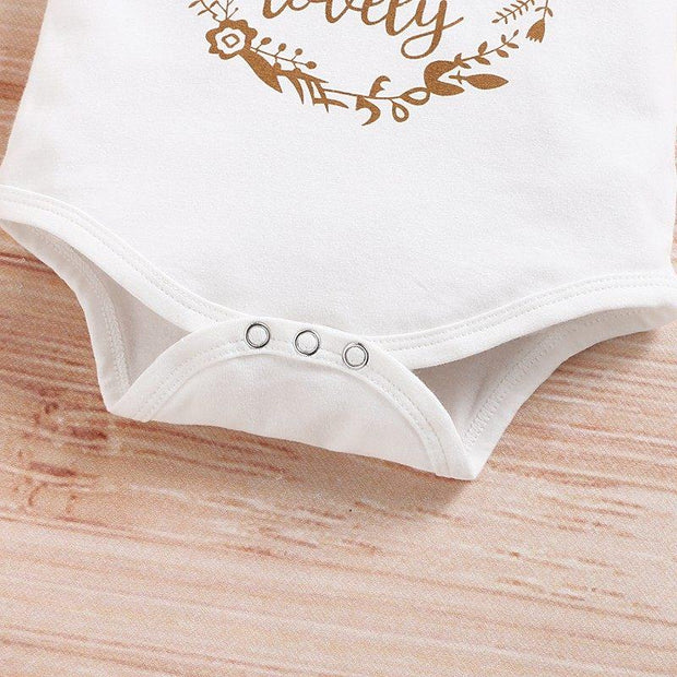 "Isn't she lovely" Polka Dots Baby Set