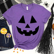 Funny Cute Pumpkin Halloween Fall Women T Shirt