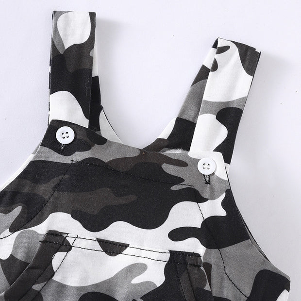 2PCS Cool Camouflage Printed Baby Boy Set