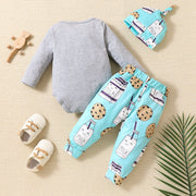3PCS I Never Dreamed I'd Have The World's Greatest Mommy Letter Cookie Printed Baby Set
