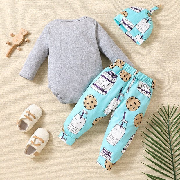 3PCS I Never Dreamed I'd Have The World's Greatest Mommy Letter Cookie Printed Baby Set