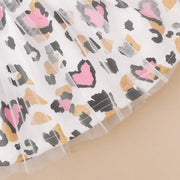 3PCS Lovely Leopard Short Sleeve Baby Set