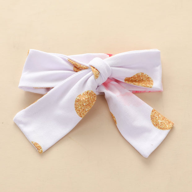4PCS Lovely Letter And Floral Printed Baby Girl Set