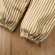 3PCS Lovely Solid Striped Printed Baby Set