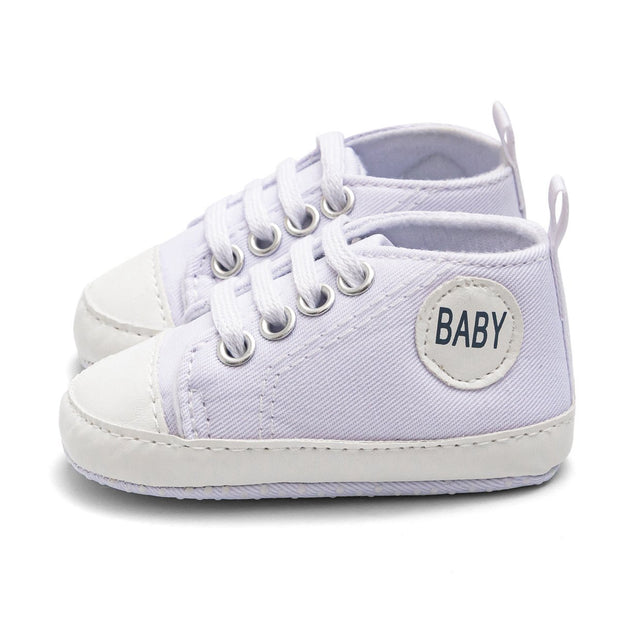 Baby Boy Girl “ Baby ” Letter Printed Anti-slip Canvas Shoes
